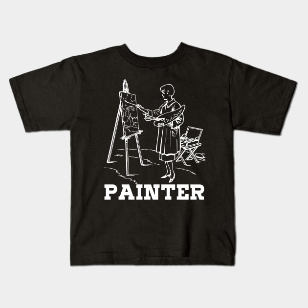 Painter Kids T-Shirt by rayanammmar